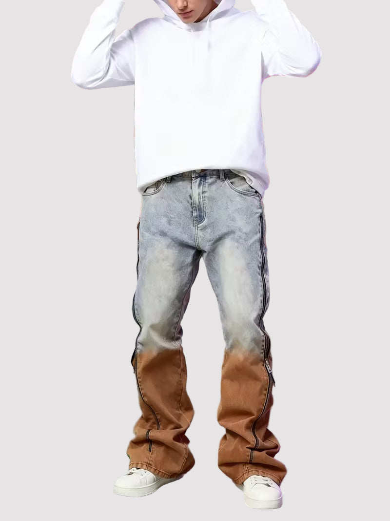 FM- V3 Men’s Denim Pants with Zippers