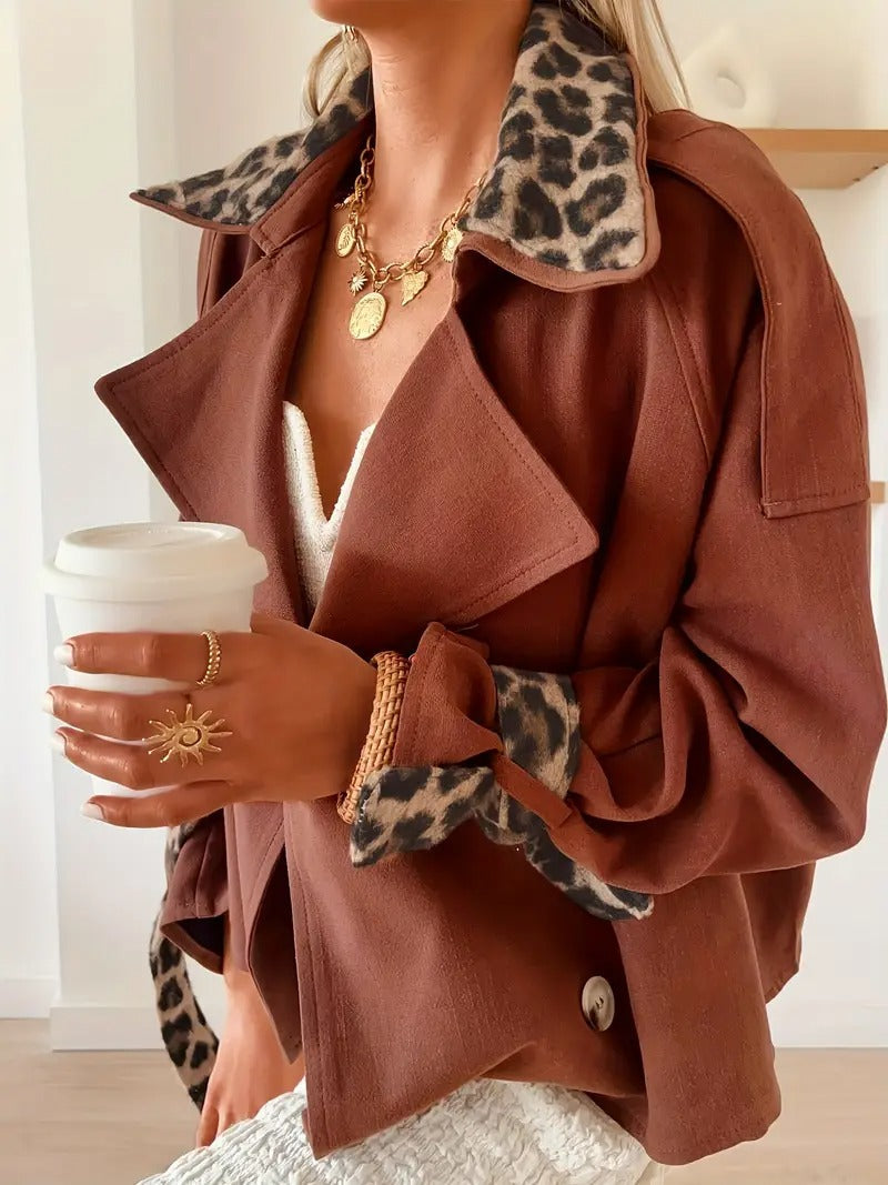 FM- V3 Women’s Buttoned Jacket with Print