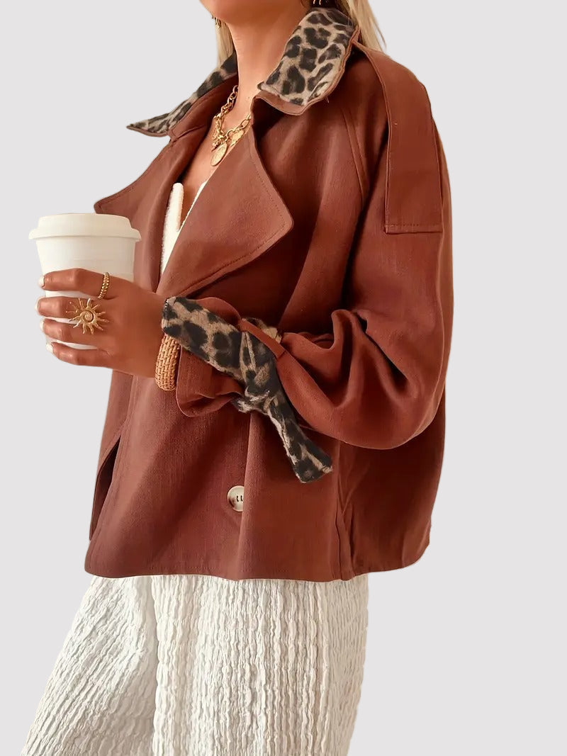 FM- V3 Women’s Buttoned Jacket with Print