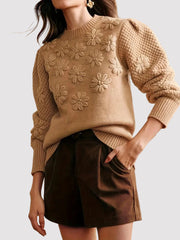 FM- V3 Women’s Floral Crewneck Sweater