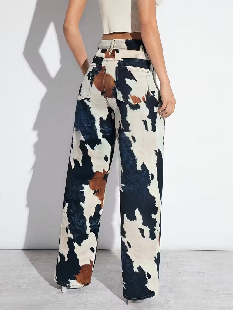 FM- V3 Women’s Printed Wide-Leg Pants